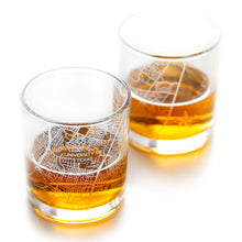 Load image into Gallery viewer, Austin City Map Glass (Set of 2)