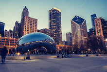 Load image into Gallery viewer, Chicago City Map Glass (Set of 2)