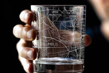 Load image into Gallery viewer, Columbus City Map Glass (Set of 2)