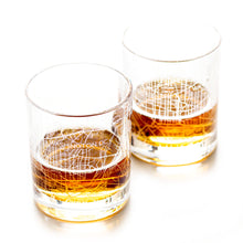 Load image into Gallery viewer, Washington DC City Map Glass (Set of 2)