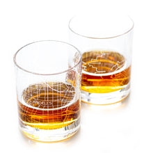 Load image into Gallery viewer, Los Angeles City Map Glass (Set of 2)