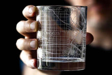 Load image into Gallery viewer, Los Angeles City Map Glass (Set of 2)
