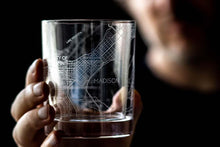 Load image into Gallery viewer, Madison City Map Glass (Set of 2)
