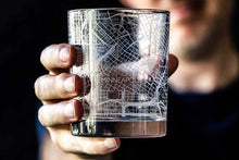 Load image into Gallery viewer, Minneapolis City Map Glass (Set of 2)