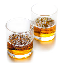 Load image into Gallery viewer, New Orleans City Map Glass (Set of 2)