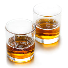 Load image into Gallery viewer, San Diego City Map Glass (Set of 2)