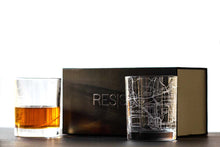 Load image into Gallery viewer, San Diego City Map Glass (Set of 2)