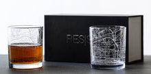 Load image into Gallery viewer, Tuscaloosa City Map Glass (Set of 2)