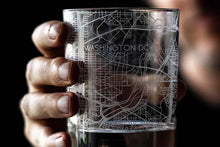 Load image into Gallery viewer, Washington DC City Map Glass (Set of 2)