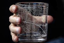 Load image into Gallery viewer, Baton Rouge City Map Glass (Set of 2)