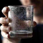 Ann Arbor City Map Glass (Set of 2)