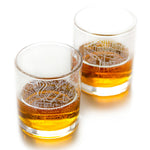 Ann Arbor City Map Glass (Set of 2)