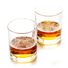 Load image into Gallery viewer, Honolulu City Map Glass (Set of 2)
