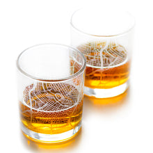 Load image into Gallery viewer, Minneapolis City Map Glass (Set of 2)
