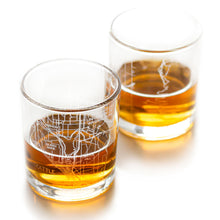 Load image into Gallery viewer, Seattle City Map Glass (Set of 2)
