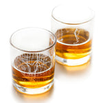Seattle City Map Glass (Set of 2)