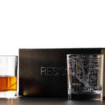 Seattle City Map Glass (Set of 2)